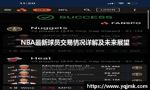 NBA最新球员交易情况详解及未来展望